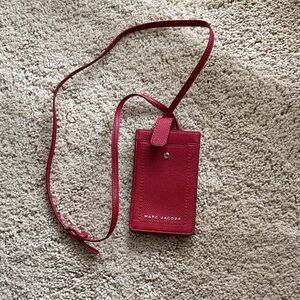 Marc Jacobs Cherry Red Leather Crossbody Bag
